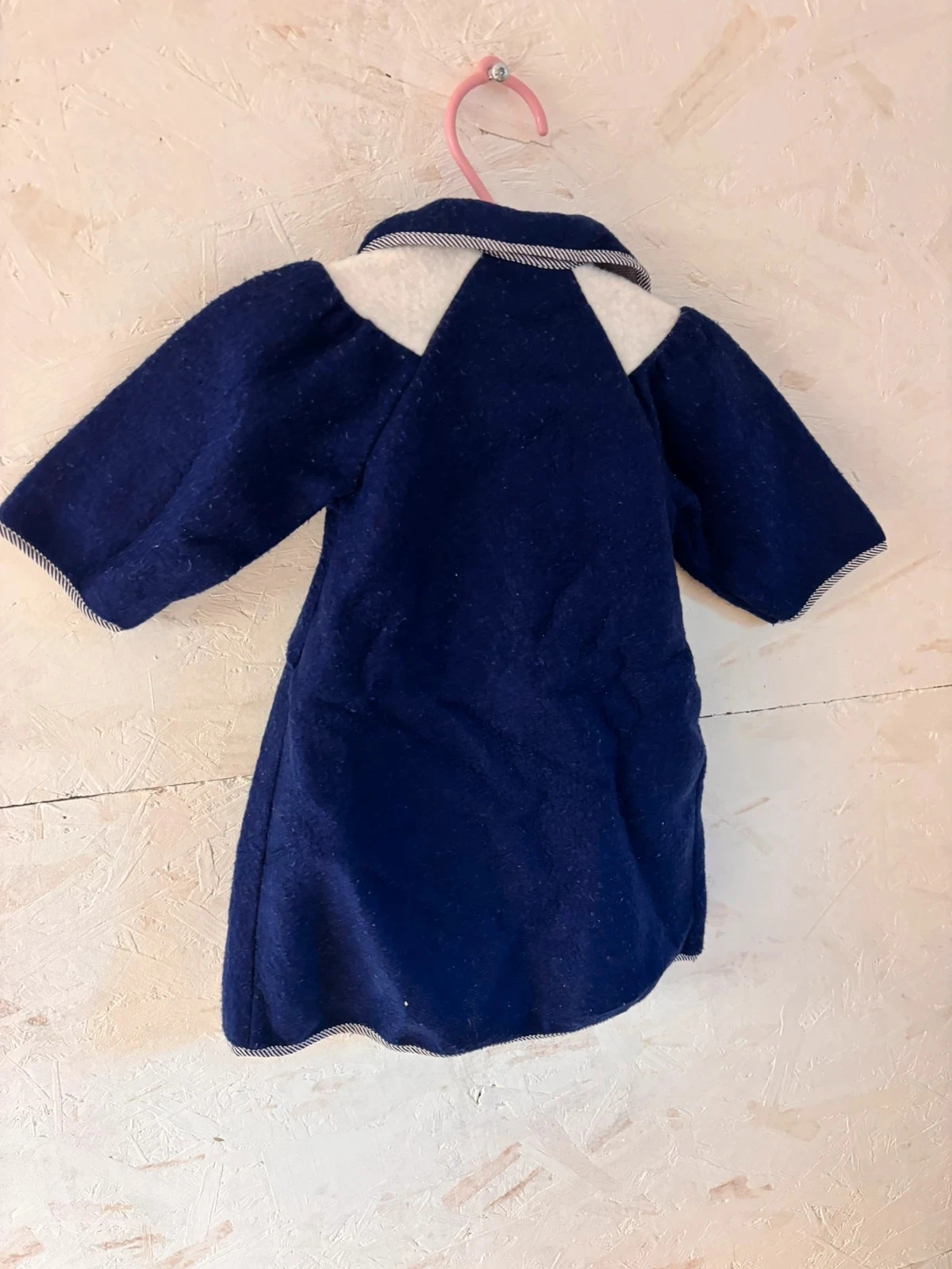 Navy blue & white vintage warm coat / Jacket – 12 months (74 cm) – photo 7